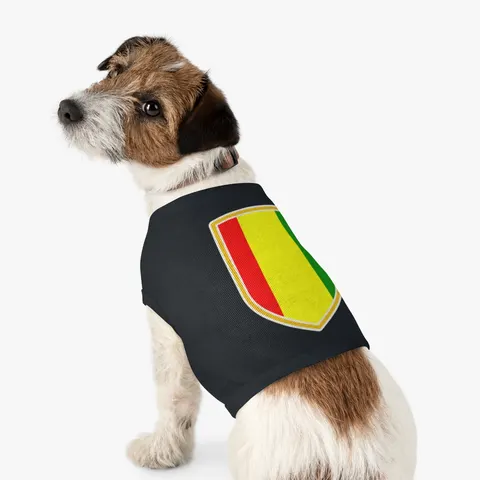 Guinea Red Yellow Green Pet Tank Top — other view