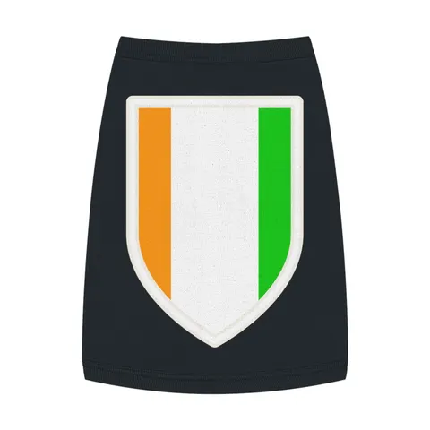 Côte d’Ivoire Orange White Green Pet Tank Top — front view
