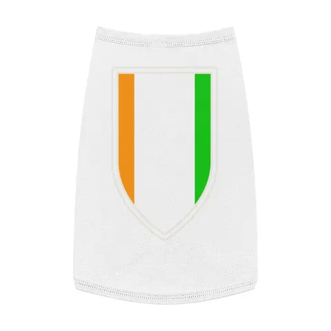 Côte d’Ivoire Orange White Green Pet Tank Top — front view