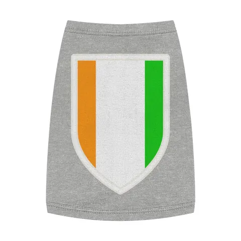 Côte d’Ivoire Orange White Green Pet Tank Top — front view