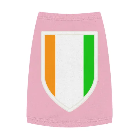 Côte d’Ivoire Orange White Green Pet Tank Top — front view