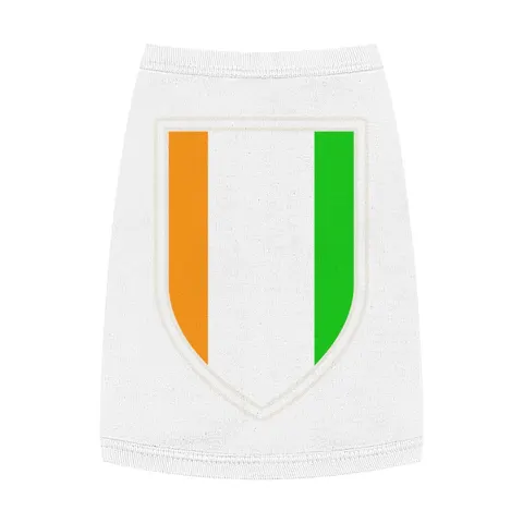 Côte d’Ivoire Orange White Green Pet Tank Top — front view