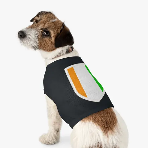 Côte d’Ivoire Orange White Green Pet Tank Top — other view