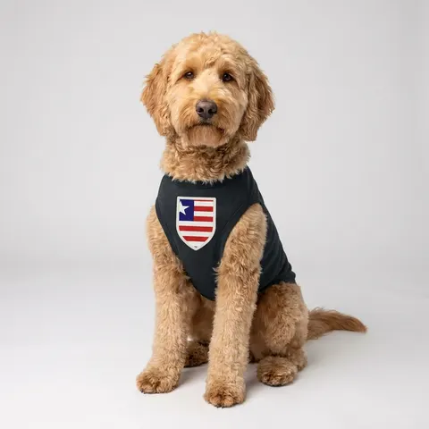 Liberia Stripes & Single Star Pet Tank Top