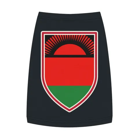 Malawi Rising Sun Pet Tank Top — front view