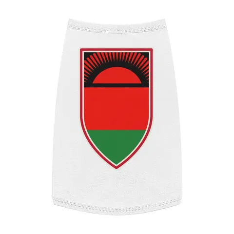 Malawi Rising Sun Pet Tank Top — front view