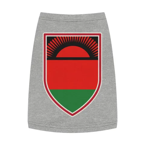 Malawi Rising Sun Pet Tank Top — front view
