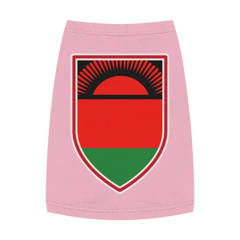Malawi Rising Sun Pet Tank Top — front view