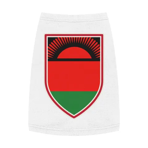 Malawi Rising Sun Pet Tank Top — front view