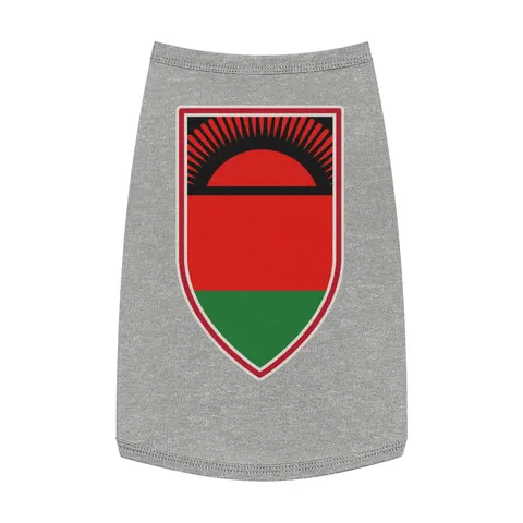 Malawi Rising Sun Pet Tank Top — front view