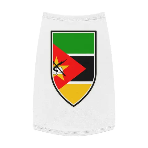 Mozambique Green Black Yellow Pet Tank Top — front view