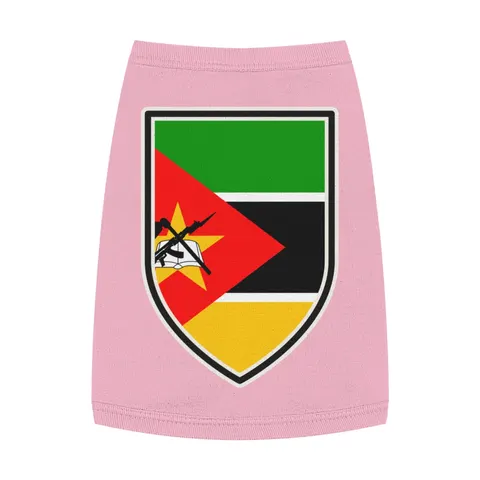 Mozambique Green Black Yellow Pet Tank Top — front view