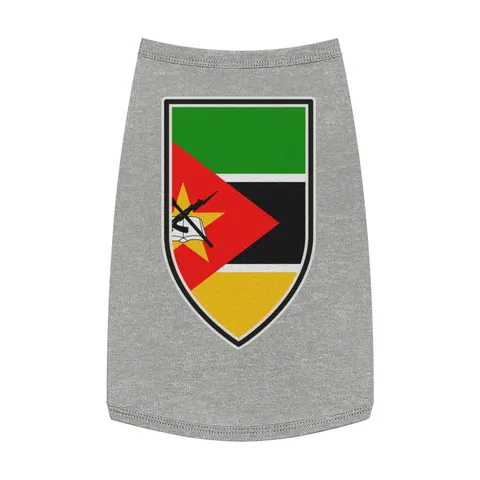 Mozambique Green Black Yellow Pet Tank Top — front view