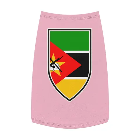 Mozambique Green Black Yellow Pet Tank Top — front view