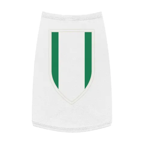 Nigeria Green & White Stripes Pet Tank Top — front view