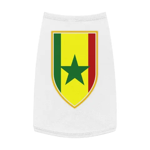 Senegal Green Yellow Red Pet Tank Top — front view