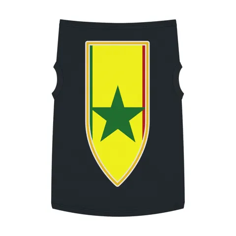 Senegal Green Yellow Red Pet Tank Top — front view