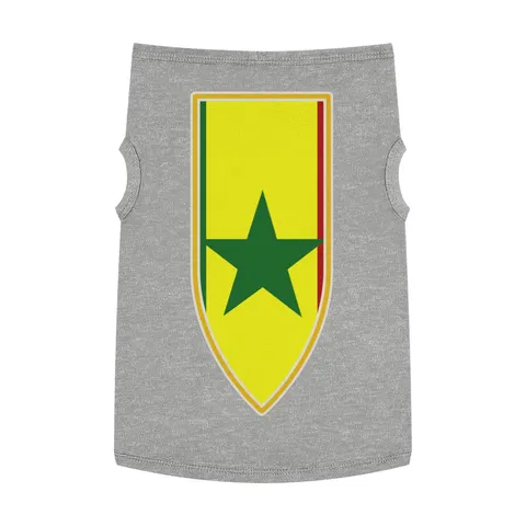 Senegal Green Yellow Red Pet Tank Top — front view