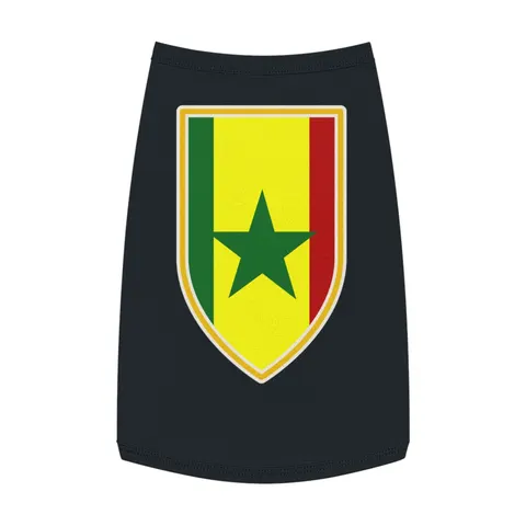 Senegal Green Yellow Red Pet Tank Top — front view