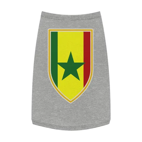 Senegal Green Yellow Red Pet Tank Top — front view