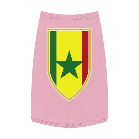 Senegal Green Yellow Red Pet Tank Top — front view