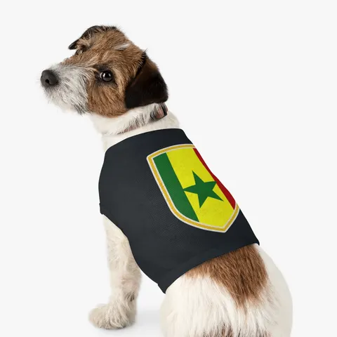 Senegal Green Yellow Red Pet Tank Top — other view