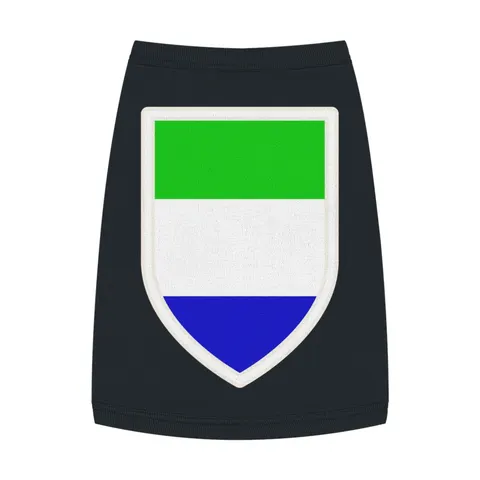 Sierra Leone Green White Blue Pet Tank Top — front view