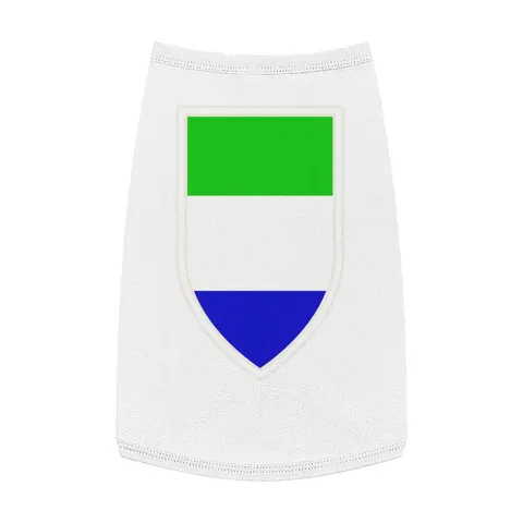 Sierra Leone Green White Blue Pet Tank Top — front view