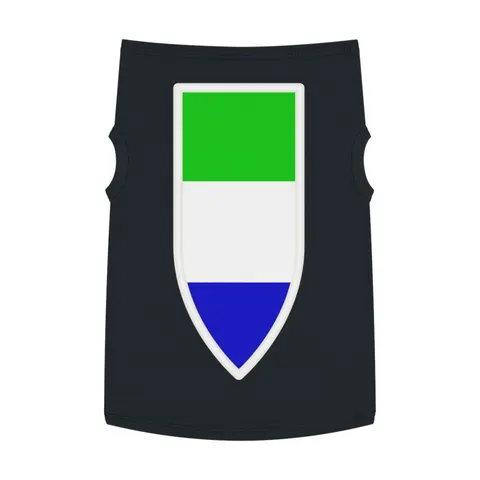 Sierra Leone Green White Blue Pet Tank Top — front view