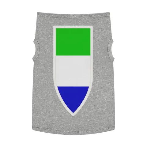 Sierra Leone Green White Blue Pet Tank Top — front view