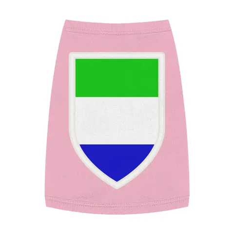 Sierra Leone Green White Blue Pet Tank Top — front view