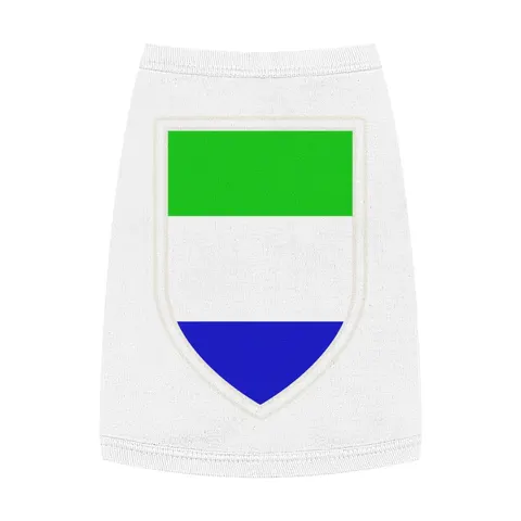 Sierra Leone Green White Blue Pet Tank Top — front view