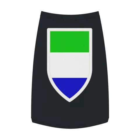 Sierra Leone Green White Blue Pet Tank Top — front view