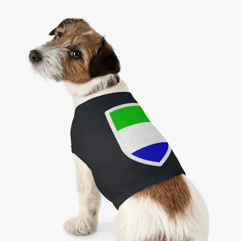 Sierra Leone Green White Blue Pet Tank Top — other view