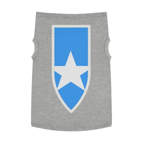 Somalia Blue White Star Pet Tank Top — front view