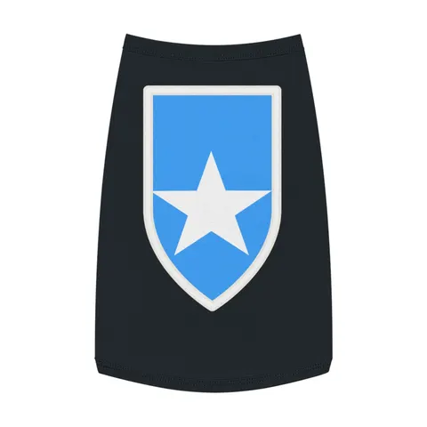 Somalia Blue White Star Pet Tank Top — front view