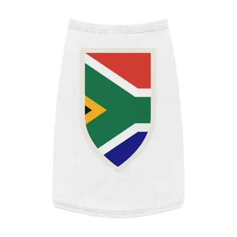 South Africa Rainbow Y Pattern Pet Tank Top — front view