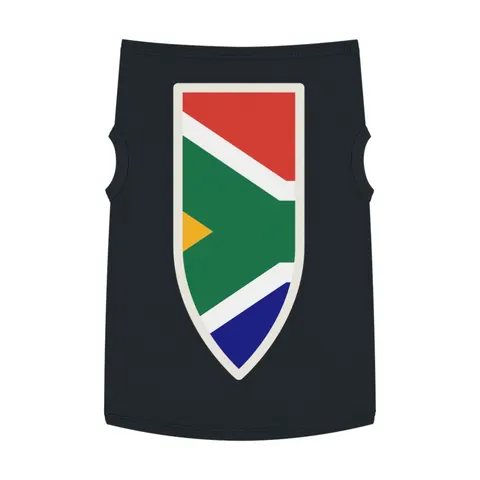 South Africa Rainbow Y Pattern Pet Tank Top — front view
