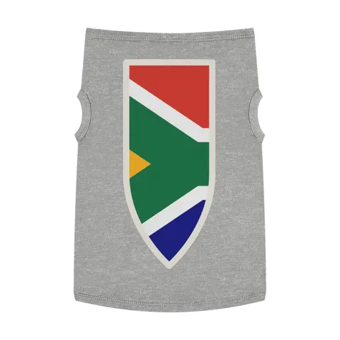 South Africa Rainbow Y Pattern Pet Tank Top — front view