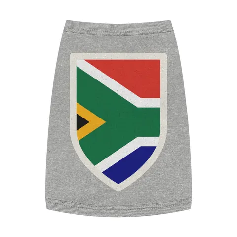 South Africa Rainbow Y Pattern Pet Tank Top — front view