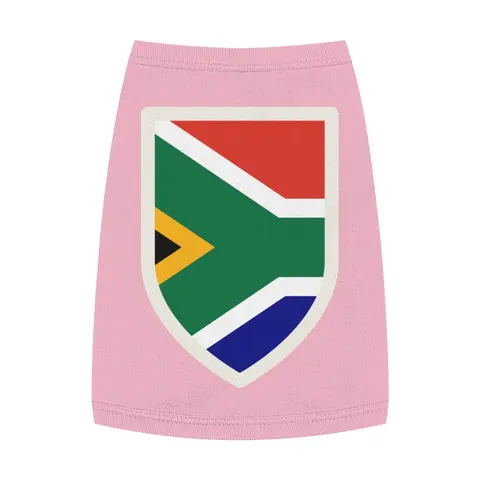 South Africa Rainbow Y Pattern Pet Tank Top — front view