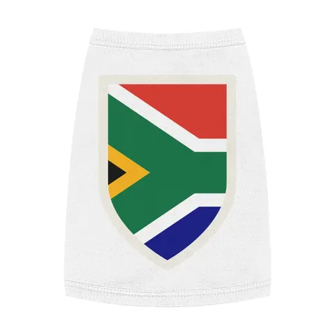 South Africa Rainbow Y Pattern Pet Tank Top — front view