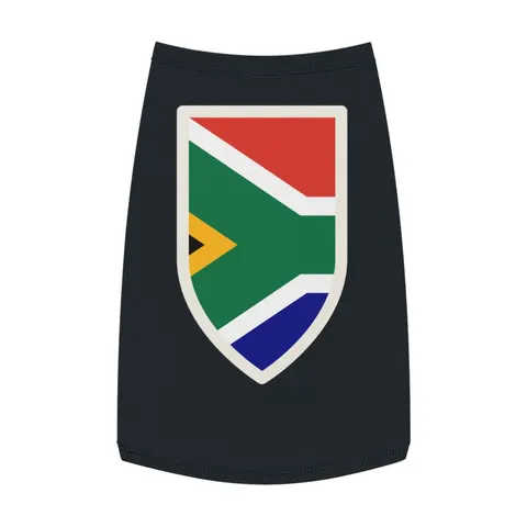 South Africa Rainbow Y Pattern Pet Tank Top — front view