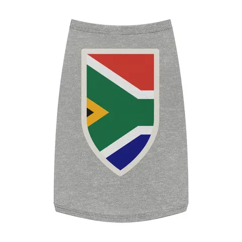 South Africa Rainbow Y Pattern Pet Tank Top — front view