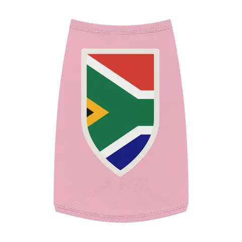 South Africa Rainbow Y Pattern Pet Tank Top — front view