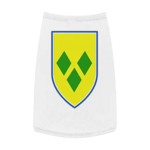 St. Vincent & Grenadines Diamonds Pet Tank Top — front view