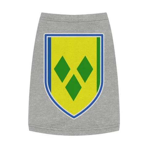 St. Vincent & Grenadines Diamonds Pet Tank Top — front view