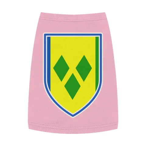 St. Vincent & Grenadines Diamonds Pet Tank Top — front view
