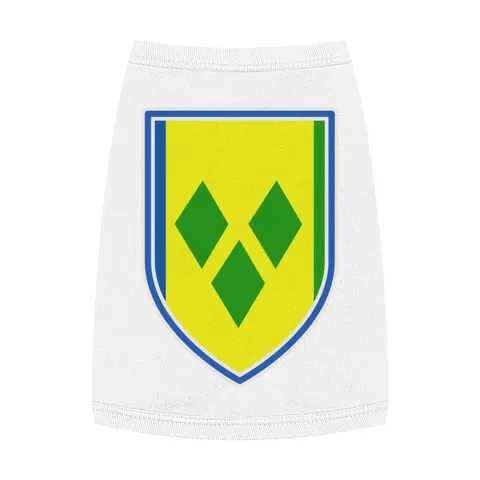 St. Vincent & Grenadines Diamonds Pet Tank Top — front view