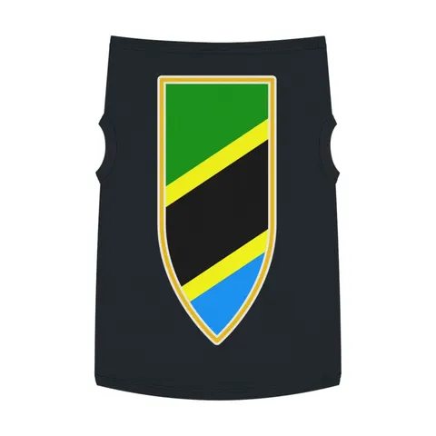 Tanzania Diagonal Bands Pet Tank Top — front view